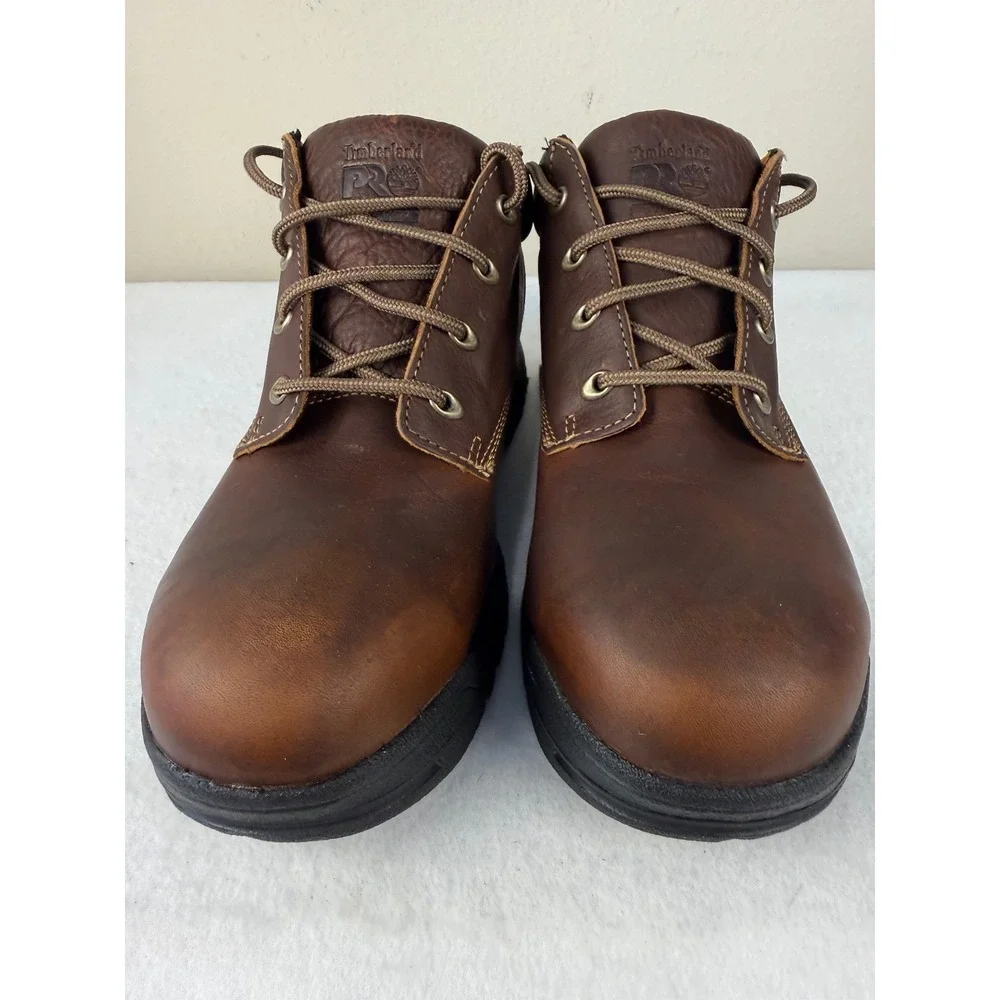 Timberland PRO TiTAN Oxford 11.5 M Brown Alloy Safety Toe NIB Holiday Rea